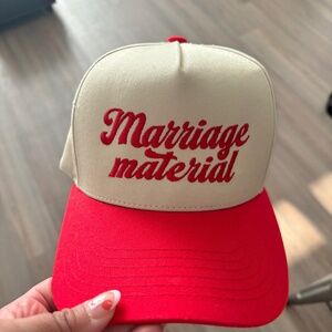 Marriage material hat